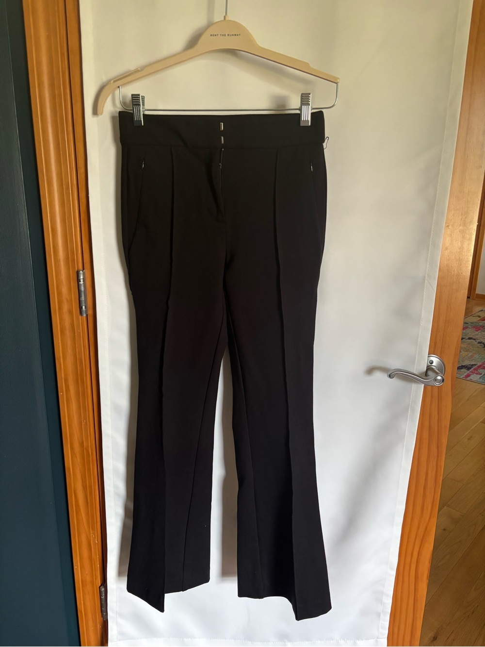LOFT Black Boot-Cut Ponte Pants